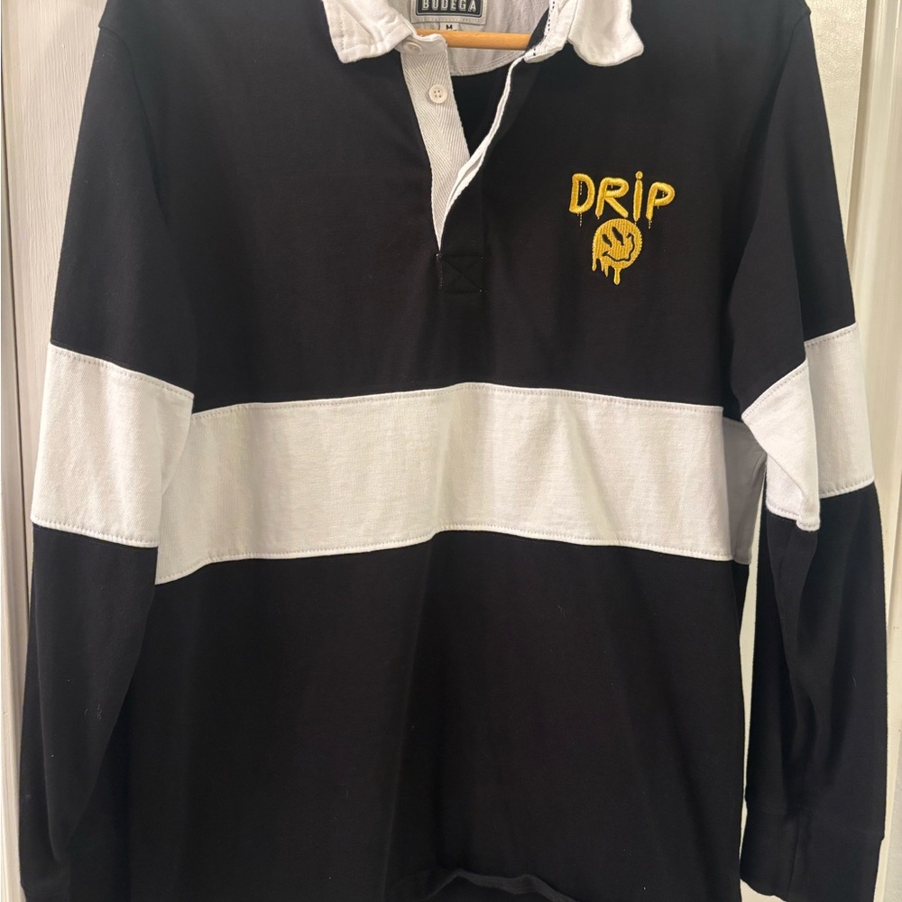 Dudeza Black and White Men's Jersey Shirt